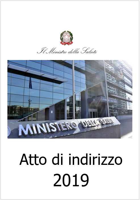 Atto di indirizzo Min Salute 2019
