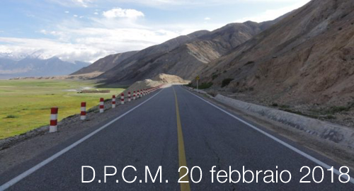 D.P.C.M. 20 febbraio 2018 