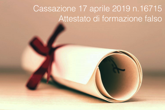 Cassazione Penale, Sez.VII, 17 aprile 2019 n.16715