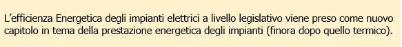 Efficienza Energetica degli impianti elettrici 00 Efficienza Energetica degli impianti elettrici 00