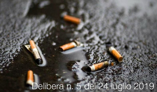 Delibera n. 5 del 24 luglio 2019