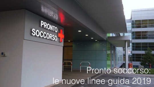 Pronto soccorso: il testo delle nuove linee guida