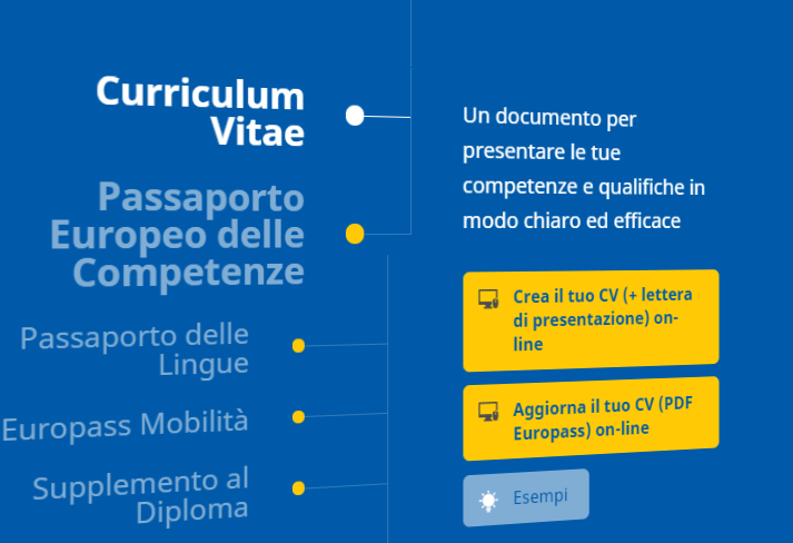Modello e Istruzioni per l’uso del Curriculum Vitae Europass