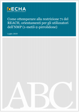 Guida utilizzatori dell NMP 1 metil 2 pirrolidone ECHA Guida utilizzatori dell NMP 1 metil 2 pirrolidone ECHA
