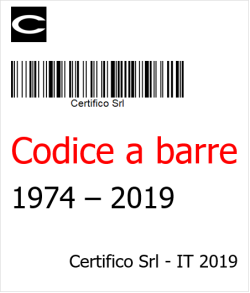 Il codice a barre: 1974 - 2019