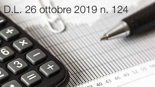 Decreto-Legge 26 ottobre 2019 n. 124 