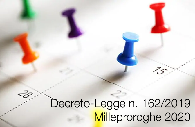Decreto-Legge 30 dicembre 2019 n. 162 