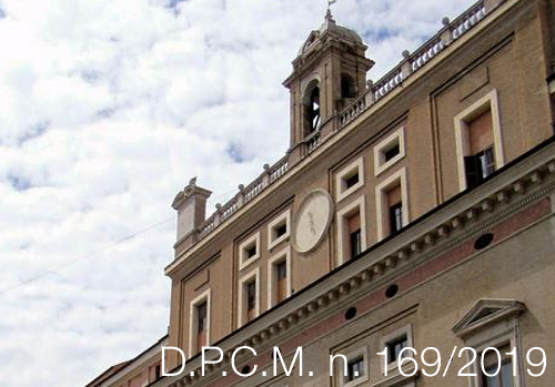 D.P.C.M. 2 dicembre 2019 n. 169
