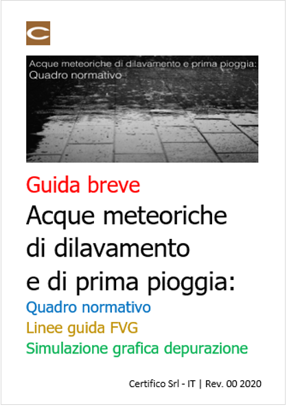 Guida acque meteoriche di dilavamento e di prima pioggia
