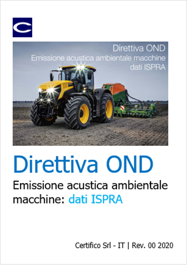 Emissione acustica ambientale macchine: dati ISPRA