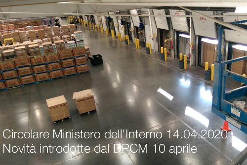 Circolare Ministero dell'Interno 14 aprile 2020