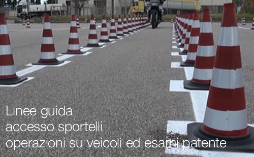 Linee guida accesso sportelli, operazioni su veicoli ed esami patente