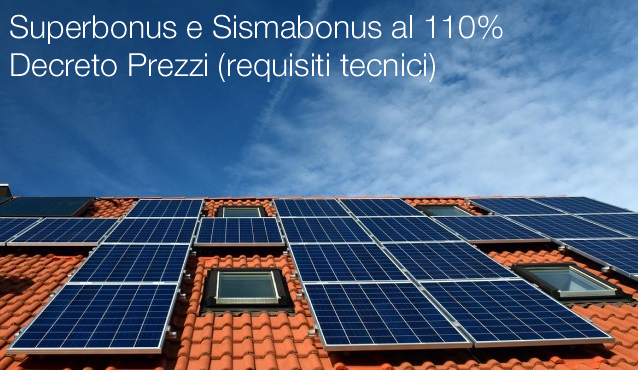 Decreto Prezzi (Requisiti tecnici)