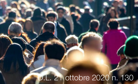 Decreto-Legge 21 ottobre 2020 n. 130 