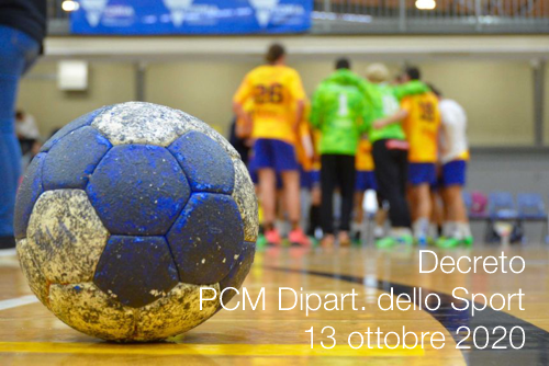Decreto PCM Dipart. dello Sport 13 ottobre 2020 
