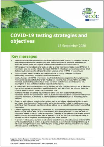Strategie e obiettivi dei test COVID-19