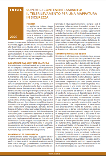 Superfici contenenti amianto: telerilevamento mappatura in sicurezza