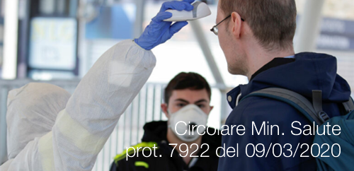 Circolare Ministero Salute prot. 7922 del 09/03/2020