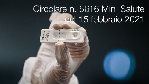 Circolare n. 5616 Ministero della Salute del 15 febbraio 2021