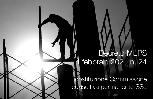 Decreto MLPS 4 febbraio 2021 n. 24
