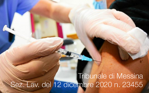 Tribunale di Messina Sez. Lav. del 12 dicembre 2020 n. 23455 