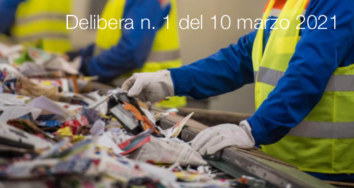 Delibera n. 1 del 10 marzo 2021 "Regime transitorio Responsabili tecnici"