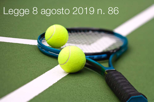Legge 8 agosto 2019 n. 86