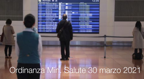 Ordinanza Ministero della Salute 30 marzo 2021