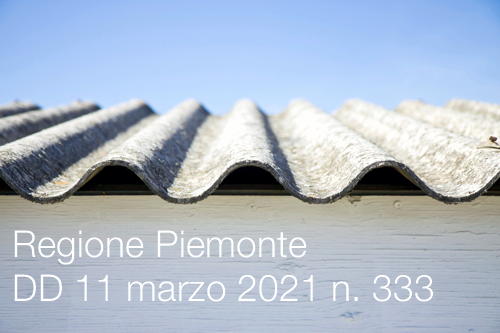 Regione Piemonte DD 11 marzo 2021 n. 333