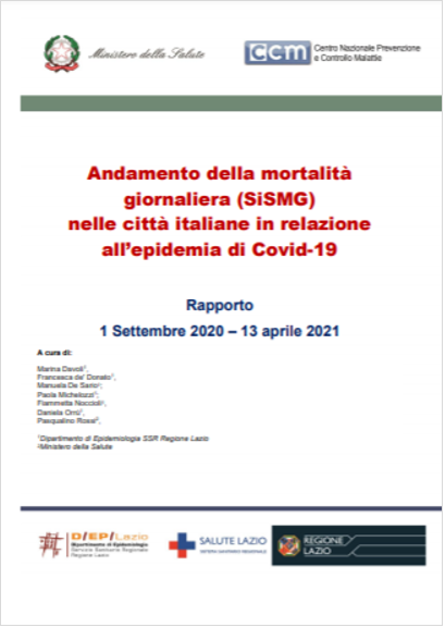 Andamento mortalita' giornaliera (SiSMG) città italiane Covid-19