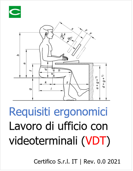 Requisiti ergonomici per il lavoro di ufficio con videoterminali (VDT)