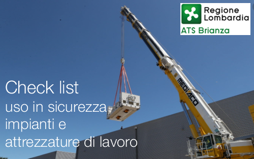 Check list uso in sicurezza impianti e attrezzature di lavoro
