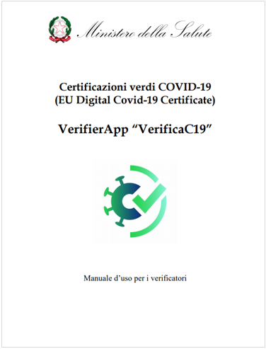 VerifierApp “VerificaC19” - Manuale d'uso per i verificatori