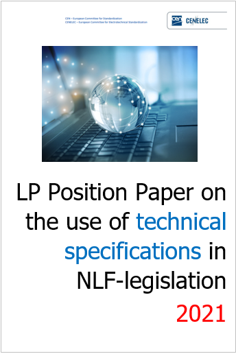 Position Paper CEN CENELEC on the use of technical specifications i Position Paper CEN CENELEC on the use of technical specifications i