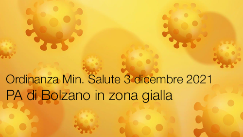 Ordinanza Ministero della Salute 3 dicembre 2021