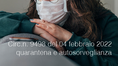 Circolare Ministero della Salute n. 9498 del 04 febbraio 2022