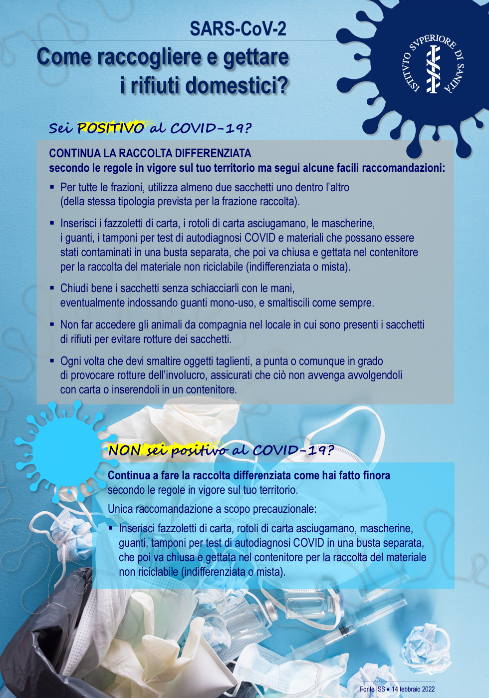 Poster Gestione rifiuti urbani associata al virus SARS CoV 2 Poster Gestione rifiuti urbani associata al virus SARS CoV 2