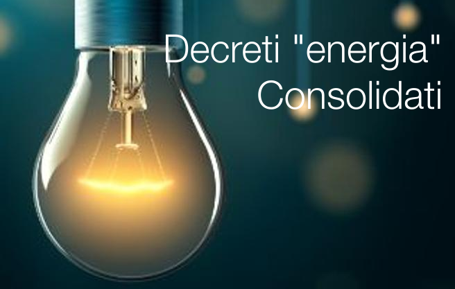 Decreti "Energia" aggiornati Dicembre 2024