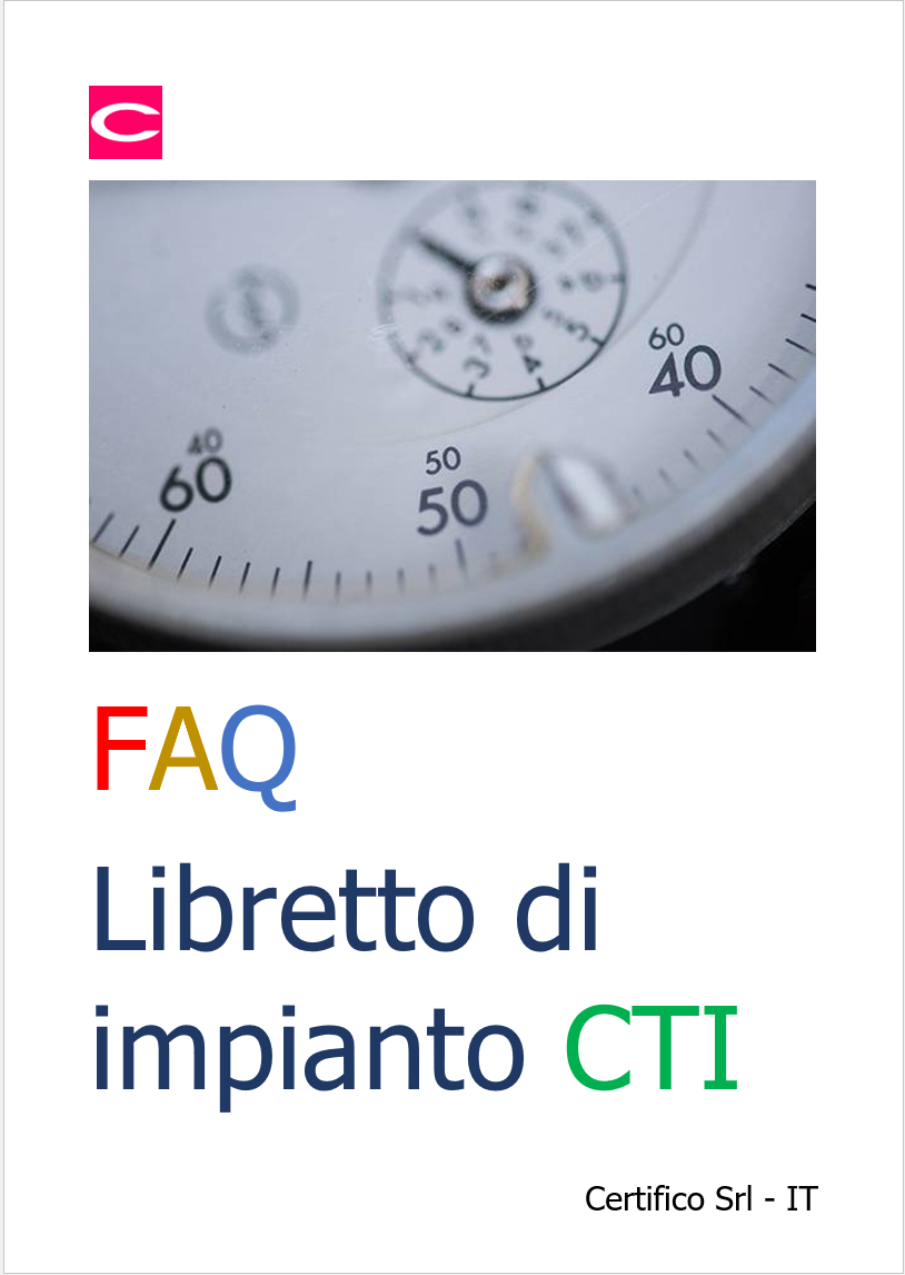 FAQ Libretto impianto CTI FAQ Libretto impianto CTI