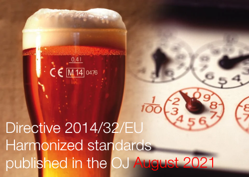 Directive 2014/32/EU: Harmonised standards published in the OJ | Update 31.08.2021