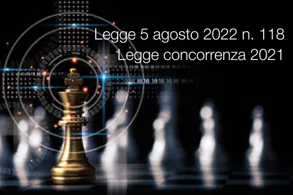 Legge 5 agosto 2022 n 118 Legge concorrenza 2021 Legge 5 agosto 2022 n 118 Legge concorrenza 2021