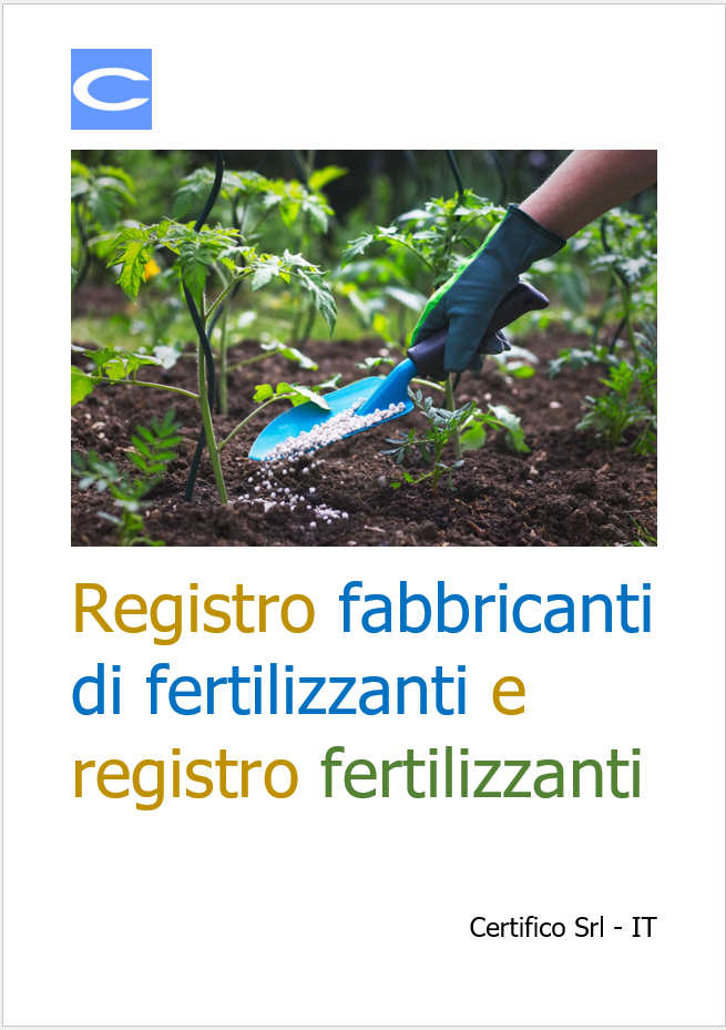 Registro fabbricanti di fertilizzanti e registro fertilizzanti Registro fabbricanti di fertilizzanti e registro fertilizzanti