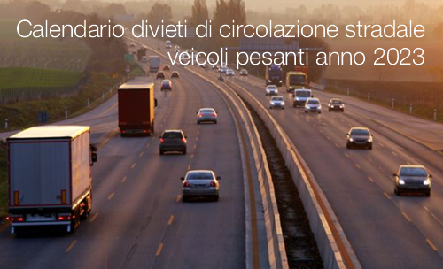 Calendario dei divieti di circolazione stradale 2023 Calendario dei divieti di circolazione stradale 2023