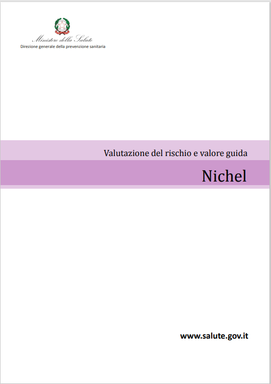 Valutazione del rischio e valore guida acque - Nichel