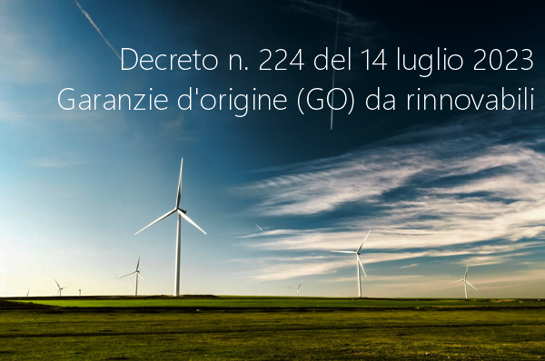 Decreto del Ministro n. 224 del 14 luglio 2023