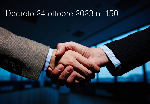 Decreto 24 ottobre 2023 n. 150