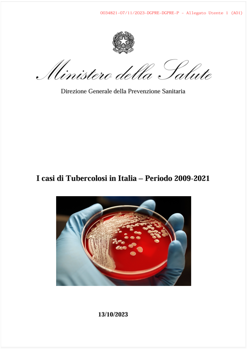 I casi di Tubercolosi in Italia - Periodo 2009-2021