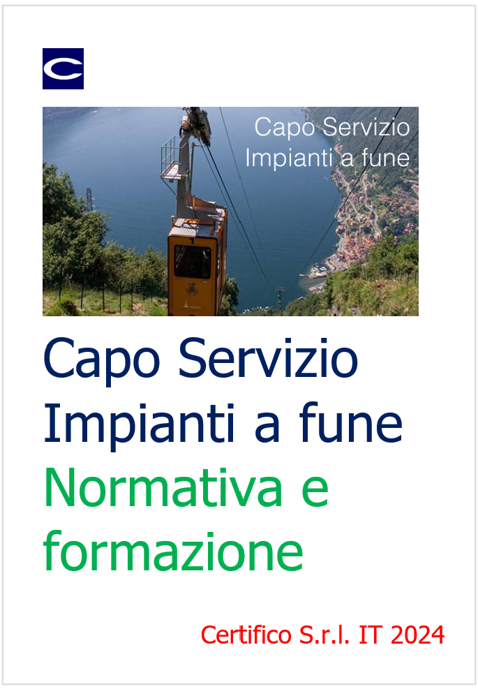 Capo Servizio Impianti a fune 2024 Capo Servizio Impianti a fune 2024
