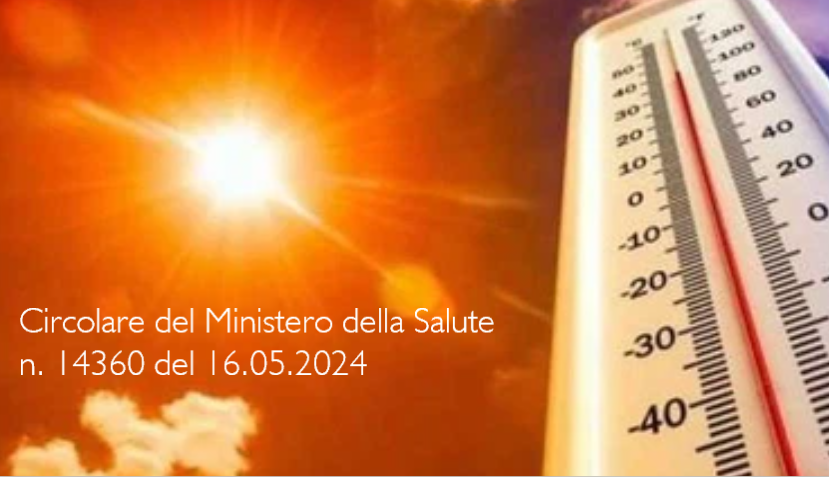 Circolare del Ministero della Salute n. 14360 del 16.05.2024