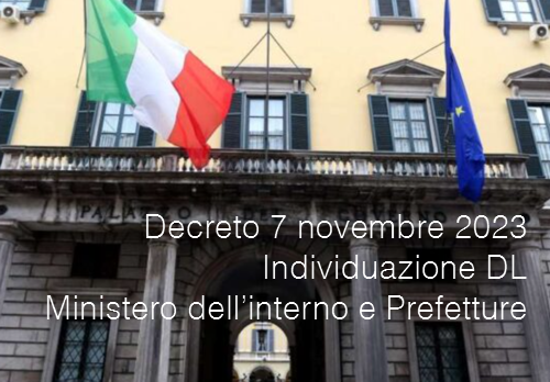 Decreto 7 novembre 2023
